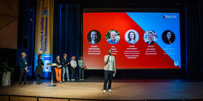 Jasper Heemskerk, Project/accountmanager van het Utrecht Convention Bureau presenteert Utrecht als hoststad voor Eurovelo 2026